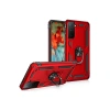 Galaxy S21 Kılıf Sofya Yüzüklü  Kapak - Kırmızı