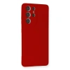 Galaxy S21 Ultra Kılıf Nano İçi Kadife  - Kırmızı
