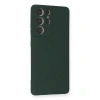 Galaxy S21 Ultra Kılıf Nano İçi Kadife  - Koyu Yeşil