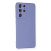 Galaxy S21 Ultra Kılıf Nano İçi Kadife  - Lila