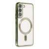 Galaxy S22 Kılıf Kross Magneticsafe Kapak - Koyu Yeşil