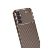 Galaxy S24 Fe Kılıf Auto Fus Karbon Kapak - Kahverengi