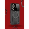 Galaxy S24 Fe Kılıf Joy Lens Standlı Kapak - Kırmızı