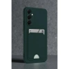 Galaxy S24 Fe Kılıf Kelvin Kartvizitli  - Koyu Yeşil