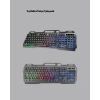 Gaming Set Işıklı Klavye Mouse + Bluetooth 5.2 Kulaklık Oyuncu Paketi