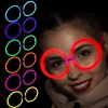 Glow Parti Gözlüğü Glow Partisi Yuvarlak Şekilli Fosforlu Gözlük 6 Adet