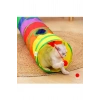 Gökkuşağı Desenli  Kedi Oyun Tüneli, Katlanabilir 125 cm