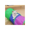 Gökkuşağı Desenli  Kedi Oyun Tüneli, Katlanabilir 125 cm
