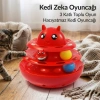 Hacıyatmaz Kedi Oyuncağı 3 Katlı Toplu Zeka Oyuncağı 20x21 cm – Devrilmez Interaktif  Oyuncağı