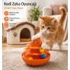 Hacıyatmaz Kedi Oyuncağı 3 Katlı Toplu Zeka Oyuncağı 20x21 cm – Devrilmez Interaktif  Oyuncağı