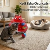 Hacıyatmaz Kedi Oyuncağı 3 Katlı Toplu Zeka Oyuncağı 20x21 cm – Devrilmez Interaktif  Oyuncağı