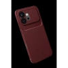 Huawei Honor 600 Auto Fus Karbon Kapak - Bordo