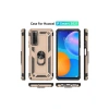 Huawei P Smart 2021 Kılıf Sofya Yüzüklü  Kapak - Gold