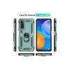 Huawei P Smart 2021 Kılıf Sofya Yüzüklü  Kapak - Yeşil