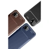 Huawei Y5p Kılıf Auto Fus Karbon Kapak - Siyah