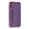 İphone 12 Kılıf Co Karbon Standlı Kapak - Mor