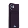 İphone 12 Kılıf Kelvin Kartvizitli  - Derin Mor