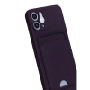 İphone 12 Kılıf Kelvin Kartvizitli  - Derin Mor