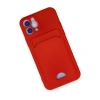 İphone 12 Kılıf Kelvin Kartvizitli  - Kırmızı