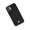 İphone 12 Kılıf Kelvin Kartvizitli  - Siyah