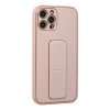 İphone 12 Pro Kılıf Co Deri Standlı Kapak - Pembe