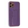İphone 12 Pro Kılıf Co Karbon Standlı Kapak - Mor