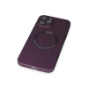İphone 12 Pro Kılıf Jack Magneticsafe Lens  - Mürdüm