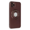 İphone 12 Pro Kılıf Lukka Magneticsafe Kapak - Kahverengi