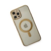 İphone 12 Pro Kılıf Magneticsafe Lazer  - Gold
