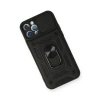 İphone 12 Pro Kılıf Pars Lens Yüzüklü  - Siyah