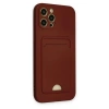 İphone 12 Pro Max Kılıf Kelvin Kartvizitli  - Bordo