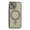 İphone 13 Kılıf Joke Simli Magneticsafe Kılıf - Gri