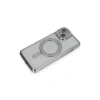 İphone 13 Kılıf Joke Simli Magneticsafe Kılıf - Gümüş