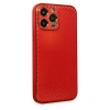 İphone 13 Pro Max Kılıf Co Karbon  - Kırmızı