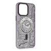 İphone 14 Pro Kılıf Apollo Magneticsafe Desenli Kapak - Apollo Mor - 5