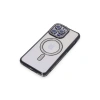 İphone 14 Pro Max Kılıf Joke Simli Magneticsafe Kılıf - Siyah