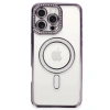 İphone 16 Pro Kılıf Joke Simli Magneticsafe Kılıf - Derin Mor