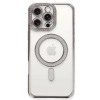 İphone 16 Pro Kılıf Joke Simli Magneticsafe Kılıf - Pembe