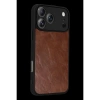 İphone 17 Pro Aras Deri Kapak - Taba