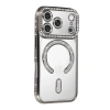 İphone 17 Pro Joke Simli Magneticsafe Kılıf - Gümüş