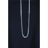İtalyan Çelik Kolye 45cm 4mm Paslanmaz Gümüş