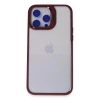 Joko  İphone 14 Pro Kılıf  Lens Standlı Kapak - Bordo