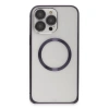 Joko  İphone 14 Pro Kılıf Metal Bumper Magneticsafe Kapak - Derin Mor