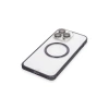 Joko  İphone 14 Pro Kılıf Metal Bumper Magneticsafe Kapak - Derin Mor