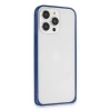 Joko  İphone 15 Pro Max Metal Bumper Mat Kapak - Lacivert