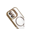 Joko  İphone 16 Plus Remim Lensli Magsafe Standlı Kapak - Kahverengi