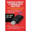 Kablosuz CarPlay & Android Auto Adaptörü  Apple ve Android Cihazlar İçin Evrensel Wireless Carplay Çevirici (  )