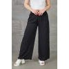 Kadın Bol Paça Rahat Kalıp Beli Lastikli Salaş Pantolon