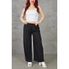 Kadın Bol Paça Rahat Kalıp Beli Lastikli Salaş Pantolon