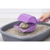 Kapaklı Kedi Kumu Küreği Elekli – Ergonomik Saplı Dalı Plastik Kum Temizleme Küreği 26 cm